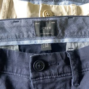 Three pair - J. Crew 484 slim fit chino 28Wx 30L.